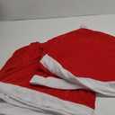 Christmas Chair Covers Set of 4,Red and White Santa Claus Hat Chair Back Covers for Xmas Holiday Festival Indoor Kitchen Bar Counter Stools Decorations Dining Room Table Decor