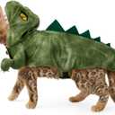 Dinosaur Dog Costume Halloween Dino Pet Costume, Funny Stegosaurus Dog Cosplay Costume for Small Medium Large Dogs, Warm Winter Dragon Dog Costume Outfits Special Events Photo Props Accessories
