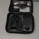 Drone with 1080P Camera for Kids Adults, Foldable RC Quadcopter with One Key Take Off/Land, Gesture Selfie, 3D Flip, 2 Batteries, Carrying Case, Toy Gift for Beginners (Black)