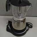 LAOION Cafeteras Electricas Modernas Moka Pot, Cafetera Eléctrica Coffee Espresso Machine, 6 Cup Cuban Coffee Maker with Detachable Base & Overheat Protection, Greca Electrica De Cafe Gift for Travel