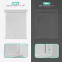 100% Blackout PVC Light Blocking Strips for Window Shades and Blinds, Block Light Along The Sides of Blackout Blinds, Easy to Install. (White 58" 2pc), 58 inches x 1.6 inches