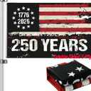 250 Anniversary USA Flag 3x5: Betsy Ross Freedom Flags Heavy Duty Double Sided 3-Ply - UV Protection & Fade Resistant & Reinforced Brass Grommets - 250 Years Of Freedom