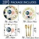 168 Pcs Baby Gender Reveal Party Supplies Boy or Girl Tableware Includes Backdrop, Photo Booth Props, Banner, Plates, Balloons, Tablecloth for Gender Reveal Baby Shower Party Decorations