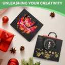 MOXARYSU Extra Large Black Gift Bags: 16x6x12 Inch 48pcs Black Paper Bags With Handles Bulk For Party Shopping Birthday Wedding (XL,48)