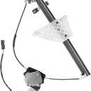 YHTAUTO Rear Driver Side Power Window Regulator with 2-Pin Motor Assembly for Jeep Grand Cherokee WJ 1999-2000, Sport Utility