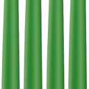 KONNI 0.87×10 Inch Green Taper Candles, Unscented and Smokeless Tall Candlesticks, 4 Pack Tapered Candles with Cotton Wicks, Long Burning, Ideal for Weddings, Dinner Parties, and Home Décor