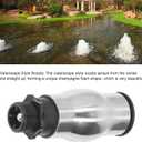 Fountain Nozzle Head, 1/2 Inch G1 Thread Frothy Foam Jet Fountain Nozzle Water Spray Stainless Steel Pond Pump Nozzle, for Garden Pond Landscaping Use Library