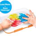 Crayola Mess Free Finger Painting Station Washable Finger Paint for Toddlers, Spring Arts & Crafts Set, Sensory Activity, Travel Toy, Ages 1+