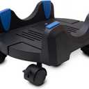 I/O CREST Plastic Computer Floor Stand for ATX Case with Adjustable Width from 6.9" to 12" with Locking Caster Wheels