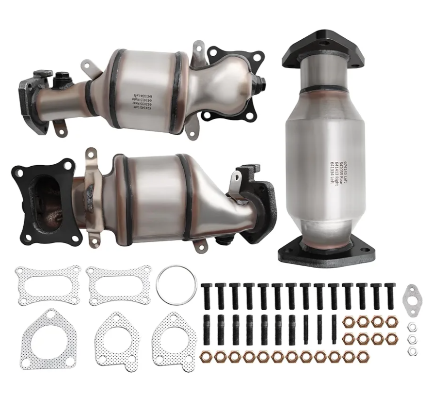 Catalytic Converter Kit Compatible with 2008-2017 Accord、2008-2019 Odyssey、2009-2021 Pilot、Crosstour、Passport、Ridgeline & 2010-2020 MDX、RDX、RL、RXL、TL、TLX 、TSX、ZDX 3.5L V6 Engine (EPA Compliant)