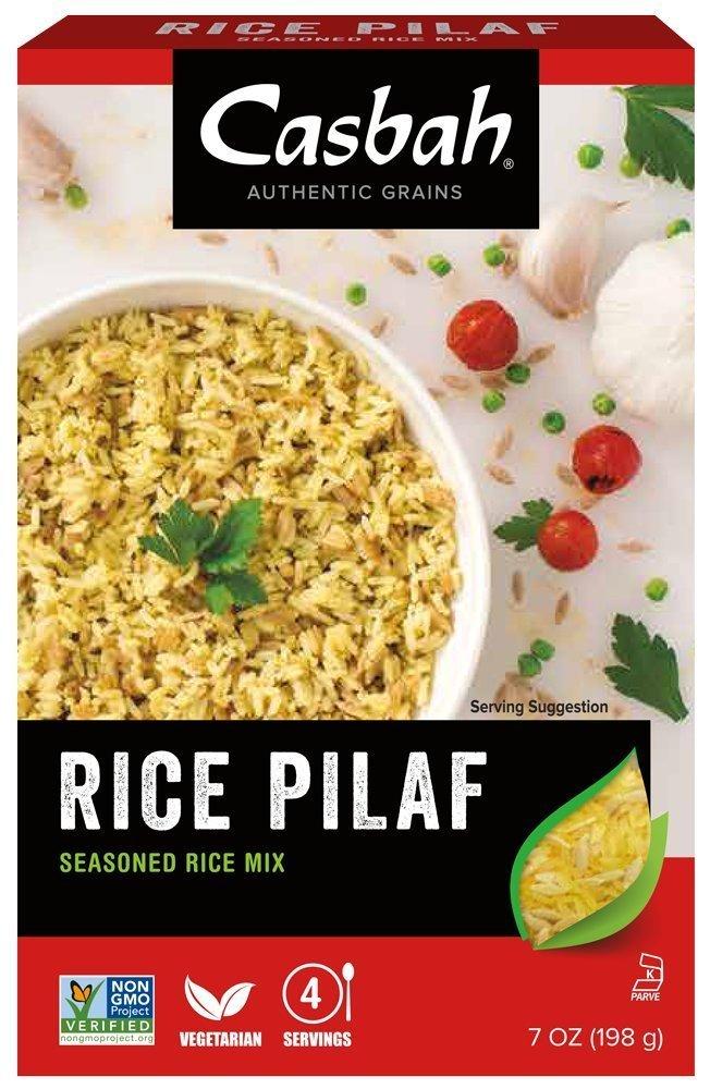 Casbah Authentic Grains, Seasoned Rice Pilaf Mix, 7 Ounce, Best By 10/07/2026