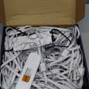 POOFZY Permanent Outdoor Lights for House,200ft RGB+IC Smart Outdoor Decor, 50 Scene Modes,App/Remote Control,IP67 Waterproof,for Christmas,Halloween,Daily & Holiday Party Decor,House Roof Lighting