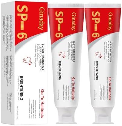 4 Pcs SP-6 Brightening Probiotic Toothpaste,Deep Cleaning Care Fresh Breath SP-6 Ultra Whitening Toothpaste. 4 Pcs SP-6 Brightening Probiotic Toothpaste,Deep Cleaning Care Fresh Breath SP-6 Ultra Whitening Toothpaste.