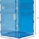 8x8x12 Acrylic Reptile Tank Cyberpunk Blue Reptile Enclosure Terrarium Inspired by New Caledonia Rainforest Color Habitat for Geckos & Small Reptiles