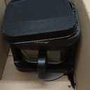 Nutrichef 5.8 Quart Air Fryer | 8-1 Preset Cook Modes | Transparent Fry Bowl for Best Cooking Results | Cook Shrimp, Steak, Fries, Wings, Chicken & More | Precise Temperature Control & Time | Grey