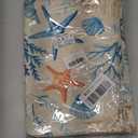 Watercolor Blue Seashells Placemats Set of 4 12x18 Inch