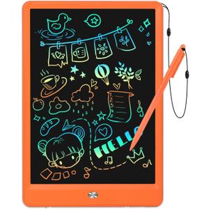 EooCoo Toys for Ages 3-7, Drawing Pad for Kids, 10 Inch LCD Writing Tablet, No Mess Coloring Books for Kids, Travel Games Girls Gifts, Educational Toys for 3 4 5 6 7 Years Old Girls (10orange)