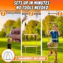 Trailblaze Wooden Rope Ladder for Kids 6ft Outdoor Climbing Ladder with Real Wood Rungs, Heavy-Duty Rope & 2 Carabiners Treehouse, Swing Set, Ninja Course & Playground Accessory