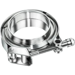 4 Inch Quick Release V Band Clamp with Female Male Flange-Stainless Steel 304 1 Pack