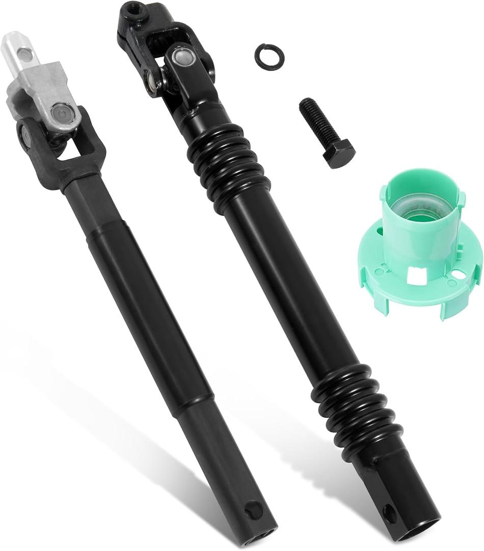 Upper & Lower Intermediate Steering Shaft Column Compatible with Cadillac Escalade GMC Sierra Yukon Chevy Silverado Avalanche Suburban 1999-2006 4WD Only Replaces# 25958109 19329330
