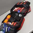 401 Piece First Aid Kit with Chest Seals -Labeled, Expandable & Mountable, Emergency Medical Kit for Home, Car, Camping & Outdoor, Waterproof Trauma Kits with Labeled Compartments