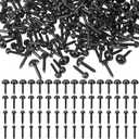 Small Safety Eyes for Crocheting, 500PCS Plastic Doll Eyes Mini Stuffed Crochet Eyes 3mm 4mm 5mm 6mm Black Eyes for Crochet Animals Needle Felting Bears Stuffed Doll and Plush Animal (Various Sizes)