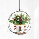 Hanging Planters for Indoor Plants: Macrame Plant Hanger with Sturdy Wood Base, Wall Ceiling Window Decor for Home Garden Patio Office, Housewarming Gift (Pot/Plant Not Included) (1 Pack)