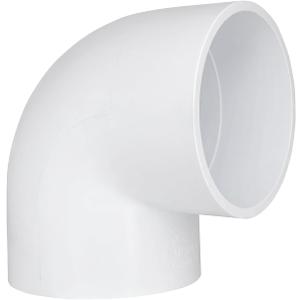 1 Pack 4" PVC 90 Degree Elbow Pipe Fittings (Socket x Socket), 2 Way Right Angle Adapter Coupling Schedule 40, 4 inch PVC Pipe Corner Connector DIY, White SCH 40