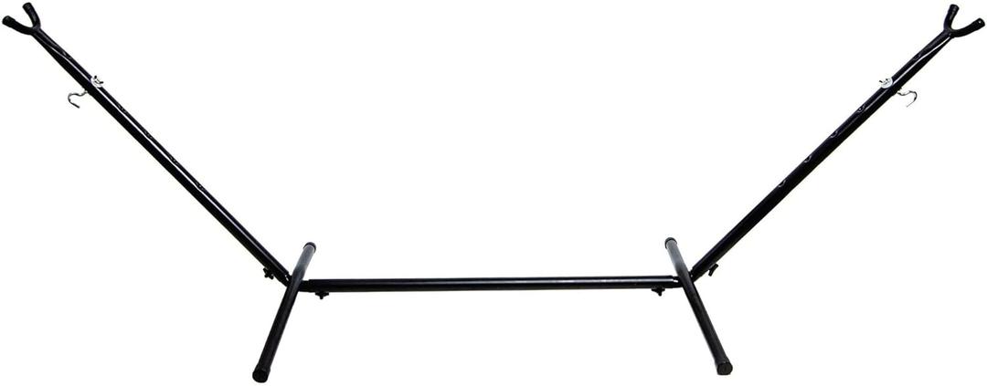Elevon Hammock Stand, Heavy Duty Adjustable Steel Hammock, 9-Foot, 450-Pound Capacity, Weather Resistant and Easy to Assemble (Black)