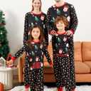 ANGELGGH Family Christmas PJs Matching Sets, Cute Holiday Pajamas Printed Top and Pants, Xmas Jammies for Couples/Men/Women (Women, M, Pattern Reindeer)