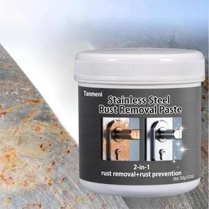 Stainless Steel Rust Stain Remover & Cleaner, Rust Spot Stain Remover for Stainless Steel Appliances and Furniture - Ideal for Grill, Fridge, Knife or Pan & more (75, Grams)