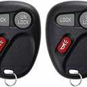KeylessOption Key Fob Replacement for 1998 1999 2000 2001 2002 Chevrolet Chevy Silverado Suburban Tahoe GMC Yukon Sierra Oldsmobile Keyless Entry Remote Control, 3-Button 15732803-2 Pack (black)