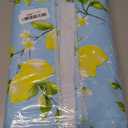 Walrus Heavy Duty Vinyl Tablecloth with Flannel Backing Waterproof Oil-Proof Plastic Table Cloth Stain-Resistant Wipeable Rectangle or Square Table Cover for Indoor and Outdoor (Lemon, 60x102 Inch)