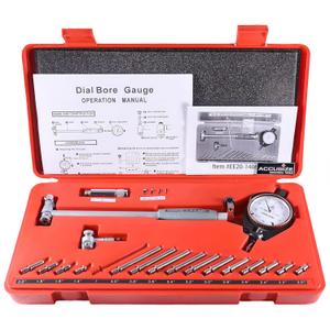 Accusize Industrial Tools Dial Bore Gauge Set, 1.4-6 inch Measuring Range, 0.0005'' Graduation Interval, Ee20-1406