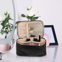 Large Capacity Makeup Bag Pu Cosmetic Organizer for Toiletries Travel Pouch for Women Portable Storage for Makeup Keys