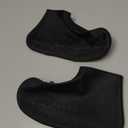 PATIKIL L Waterproof Silicone Shoe Covers, 1Pairs Reusable Non-Slip Overshoes Rain Shoes Cover Protectors Galoshes for Outdoor Rain Snow, Black