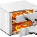 VEVOR Electric Pizza Oven for Countertops, 12-inch, 1700W, with Temp Control & 0-120 Min Timer, Even Baking Technology & Easy Clean Crumb Tray, Ideal for Both Commercial & Home Kitchens (12Inch Dual Layer)