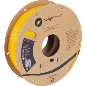 Polymaker TPU Filament 1.75mm Yellow, 0.75kg Shore 95A Flexible 3D Printer Filament 1.75mm - PolyFlex TPU95 3D Printing TPU Filament 0.75kg Yellow Soft Flexible Filament