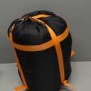 Down Sleeping Bag Ultralight Compact Portable Sleeping Bags Electric Heating Sleeping Bag Down Cotton Single USB Heated Thermal Sleeping Bag Kick Proof for Outdoor Camping Orange