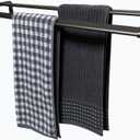 Double Bar Towel Rails Bathroom Towel Rails Wall Mounted Towel Rails Aluminium Towel Rails Rustproof Waterproof 23inches grey (Matte Gun Grey)
