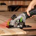 GALAX PRO 4Amp 3500RPM Circular Saw with Laser Guide, Max. Cutting Depth1-11/16"(90), 1-1/8"(45Compact Saw with 4-1/2" 24T TCT Blade, Vacuum Adapter, Blade Wrench, and Rip Guide
