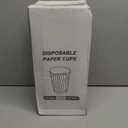 Lamosi Disposable Coffee Cups 12 OZ 100 Pack, Paper Coffee Cups 12 OZ for Hot Drinks or Cold Beverages, Insulated Corrugated Ripple Wall Cup No Lids for Office, Cafe, Home or Travel (Champagne)