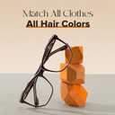 Zeelool Classic Geometric Blue Light Blocking Glasses Computer Gaming Eyewear for Women Men JGP791781 (Brown)