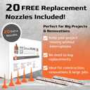 DCP Donseal PU440 Polyurethane Sealant for Concrete, Sidewalk 20 Pack with 20 Nozzles Expansion Joint Filler, Non-Sag Caulk for Foundation, Walls, Sausage, 20.2 fl oz Grey, Box of 20