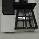 Porch Lights with GFCI Outlet,Dusk to Dawn Motion Sensor Outdoor Lights,3 Lighting Modes Black Front Door Light,Waterproof Exterior Light Fixture,Outside Wall Lamp for House Patio Garage