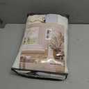 100% Black Out Curtains 80 Inch Length 2 Panels Pinch Pleated Back Tab Cream Beige Heat Blocking Window Boho Farmhouse Living Room Darkening Curtains Neutral Linen Blackout Drapes for Bedroom, 40"W x 80"L