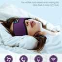 Musicozy Sleep Headphones Bluetooth 5.4 Headband Headphones Super Soft & Breathable, Wireless Sleeping Eye Mask Earbuds Earphones for Side Sleepers Mom Women Cool Tech Gadgets Gifts