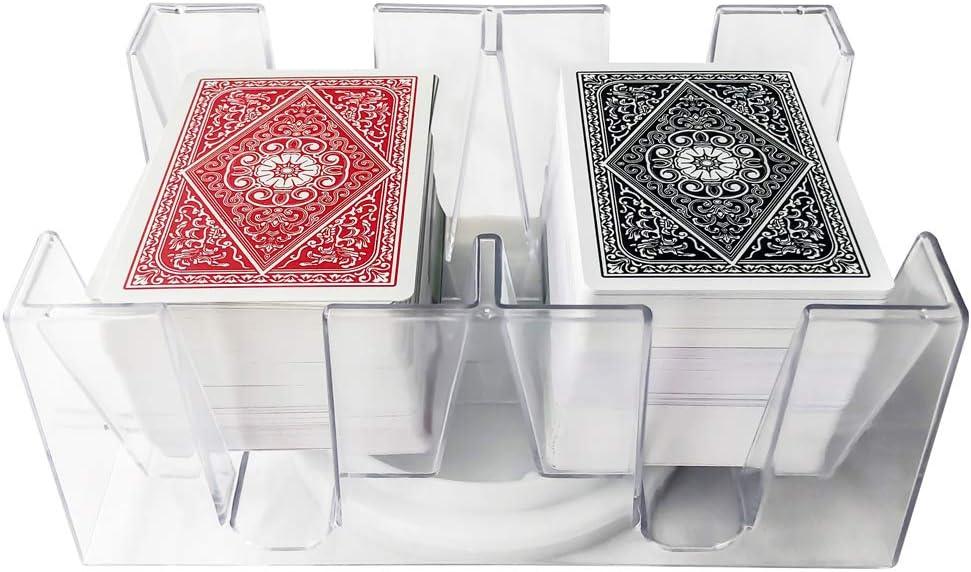Yuanhe 6 Deck Revolving Rotating Canasta Playing Card Tray