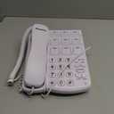 Big Button Phone for Seniors, Corded Landline Telephone with Handsfree Function and 9 Groups of Memory, One-Touch Dialing, Suitable People with Vision Disorders/Hearing Damage (EX-LD-858HF)