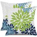 TWLEAR Outdoor Lumbar Pillow Covers 12”x20”, Rectangle Throw Pillow Covers for Patio Furniture, Decorative Lumbar Cushion Case for Garden Balcony Couch Office Chair, Pack of 2